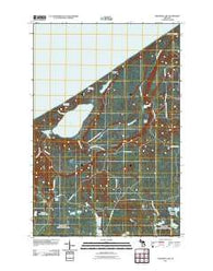 Trappers Lake Michigan Historical topographic map, 1:24000 scale, 7.5 X 7.5 Minute, Year 2011