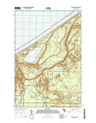 Trappers Lake Michigan Historical topographic map, 1:24000 scale, 7.5 X 7.5 Minute, Year 2014