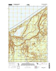 Trappers Lake Michigan Current topographic map, 1:24000 scale, 7.5 X 7.5 Minute, Year 2017