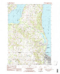 Traverse City SW Michigan Historical topographic map, 1:25000 scale, 7.5 X 7.5 Minute, Year 1983