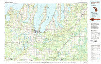 Traverse City Michigan Historical topographic map, 1:100000 scale, 30 X 60 Minute, Year 1983