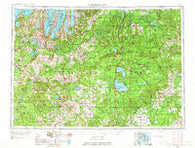 Traverse City Michigan Historical topographic map, 1:250000 scale, 1 X 2 Degree, Year 1954