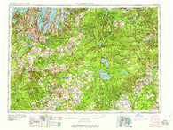 Traverse City Michigan Historical topographic map, 1:250000 scale, 1 X 2 Degree, Year 1958