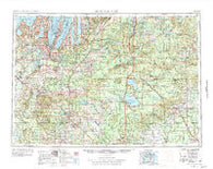 Traverse City Michigan Historical topographic map, 1:250000 scale, 1 X 2 Degree, Year 1954