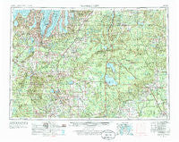 Traverse City Michigan Historical topographic map, 1:250000 scale, 1 X 2 Degree, Year 1954