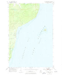Traverse Island Michigan Historical topographic map, 1:24000 scale, 7.5 X 7.5 Minute, Year 1954