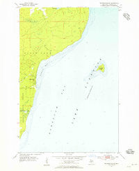 Traverse Island Michigan Historical topographic map, 1:24000 scale, 7.5 X 7.5 Minute, Year 1954