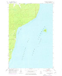 Traverse Island Michigan Historical topographic map, 1:24000 scale, 7.5 X 7.5 Minute, Year 1954