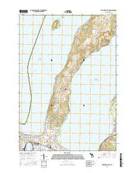 Traverse City SE Michigan Current topographic map, 1:24000 scale, 7.5 X 7.5 Minute, Year 2016