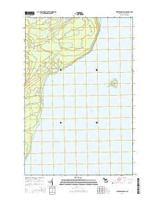 Traverse Island Michigan Historical topographic map, 1:24000 scale, 7.5 X 7.5 Minute, Year 2014