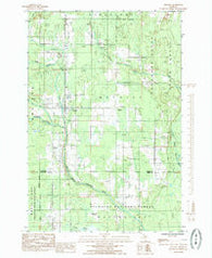Trenary Michigan Historical topographic map, 1:24000 scale, 7.5 X 7.5 Minute, Year 1985