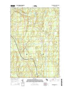 Triangle Ranch Michigan Historical topographic map, 1:24000 scale, 7.5 X 7.5 Minute, Year 2014