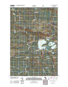 Trout Lake Michigan Historical topographic map, 1:24000 scale, 7.5 X 7.5 Minute, Year 2011