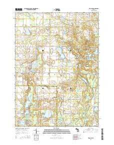 Trufant Michigan Historical topographic map, 1:24000 scale, 7.5 X 7.5 Minute, Year 2014