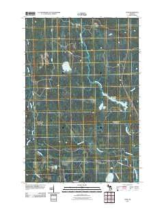Tunis Michigan Historical topographic map, 1:24000 scale, 7.5 X 7.5 Minute, Year 2011
