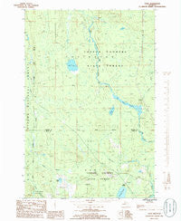 Tunis Michigan Historical topographic map, 1:24000 scale, 7.5 X 7.5 Minute, Year 1985