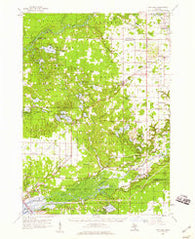 Twin Lake Michigan Historical topographic map, 1:62500 scale, 15 X 15 Minute, Year 1958