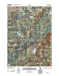 Twin Lakes Michigan Historical topographic map, 1:24000 scale, 7.5 X 7.5 Minute, Year 2011