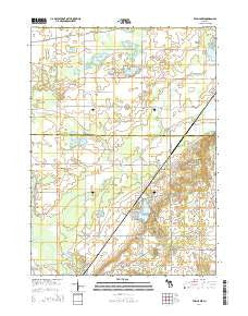 Twin Lakes Michigan Historical topographic map, 1:24000 scale, 7.5 X 7.5 Minute, Year 2014