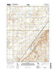 Twin Lakes Michigan Current topographic map, 1:24000 scale, 7.5 X 7.5 Minute, Year 2017
