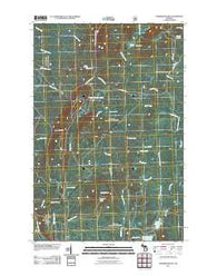 Underwood Hill Michigan Historical topographic map, 1:24000 scale, 7.5 X 7.5 Minute, Year 2011