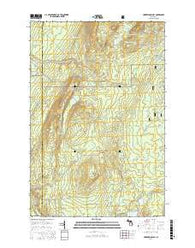 Underwood Hill Michigan Current topographic map, 1:24000 scale, 7.5 X 7.5 Minute, Year 2017