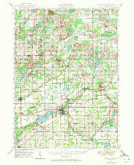 Union City Michigan Historical topographic map, 1:62500 scale, 15 X 15 Minute, Year 1947