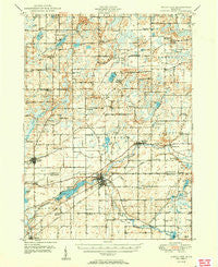 Union City Michigan Historical topographic map, 1:62500 scale, 15 X 15 Minute, Year 1950