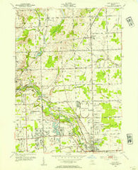 Utica Michigan Historical topographic map, 1:24000 scale, 7.5 X 7.5 Minute, Year 1952