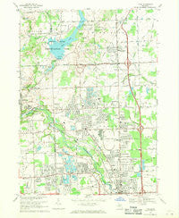 Utica Michigan Historical topographic map, 1:24000 scale, 7.5 X 7.5 Minute, Year 1968