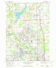 Utica Michigan Historical topographic map, 1:24000 scale, 7.5 X 7.5 Minute, Year 1968