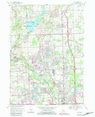 Utica Michigan Historical topographic map, 1:24000 scale, 7.5 X 7.5 Minute, Year 1968