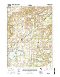 Vandalia Michigan Current topographic map, 1:24000 scale, 7.5 X 7.5 Minute, Year 2016