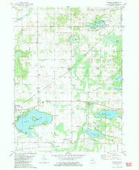 Vandalia Michigan Historical topographic map, 1:24000 scale, 7.5 X 7.5 Minute, Year 1981
