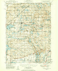 Vandalia Michigan Historical topographic map, 1:62500 scale, 15 X 15 Minute, Year 1948