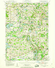 Vandalia Michigan Historical topographic map, 1:62500 scale, 15 X 15 Minute, Year 1948