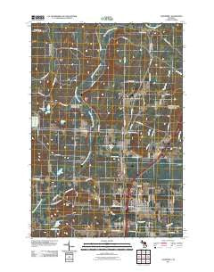 Vanderbilt Michigan Historical topographic map, 1:24000 scale, 7.5 X 7.5 Minute, Year 2011