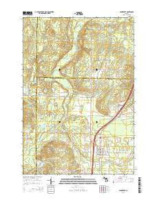 Vanderbilt Michigan Historical topographic map, 1:24000 scale, 7.5 X 7.5 Minute, Year 2014