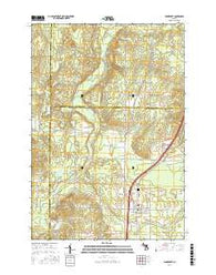 Vanderbilt Michigan Current topographic map, 1:24000 scale, 7.5 X 7.5 Minute, Year 2017