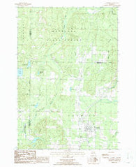 Vanderbilt Michigan Historical topographic map, 1:24000 scale, 7.5 X 7.5 Minute, Year 1986