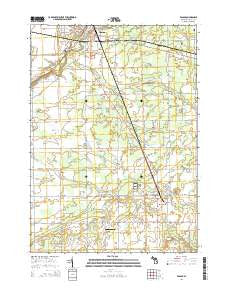 Vassar Michigan Historical topographic map, 1:24000 scale, 7.5 X 7.5 Minute, Year 2014
