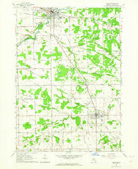 Vassar Michigan Historical topographic map, 1:24000 scale, 7.5 X 7.5 Minute, Year 1963
