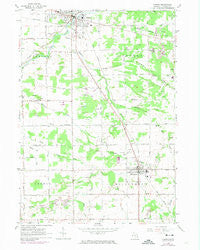Vassar Michigan Historical topographic map, 1:24000 scale, 7.5 X 7.5 Minute, Year 1963