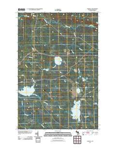 Vermilac Michigan Historical topographic map, 1:24000 scale, 7.5 X 7.5 Minute, Year 2011