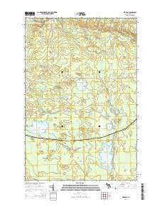 Vermilac Michigan Historical topographic map, 1:24000 scale, 7.5 X 7.5 Minute, Year 2014