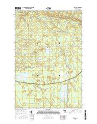 Vermilac Michigan Current topographic map, 1:24000 scale, 7.5 X 7.5 Minute, Year 2016