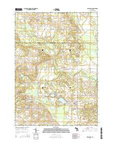 Vestaburg Michigan Historical topographic map, 1:24000 scale, 7.5 X 7.5 Minute, Year 2014