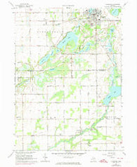 Vicksburg Michigan Historical topographic map, 1:24000 scale, 7.5 X 7.5 Minute, Year 1967