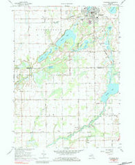 Vicksburg Michigan Historical topographic map, 1:24000 scale, 7.5 X 7.5 Minute, Year 1967