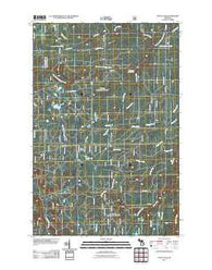 Vista Falls Michigan Historical topographic map, 1:24000 scale, 7.5 X 7.5 Minute, Year 2011